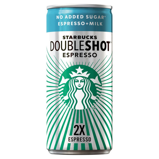 Starbucks Doubleshot Espresso No Added Sugar Iced Coffee (200ml × 12 × 1)