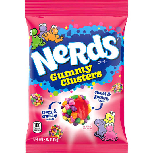 NERDS CLUSTERS MED PEG BAG