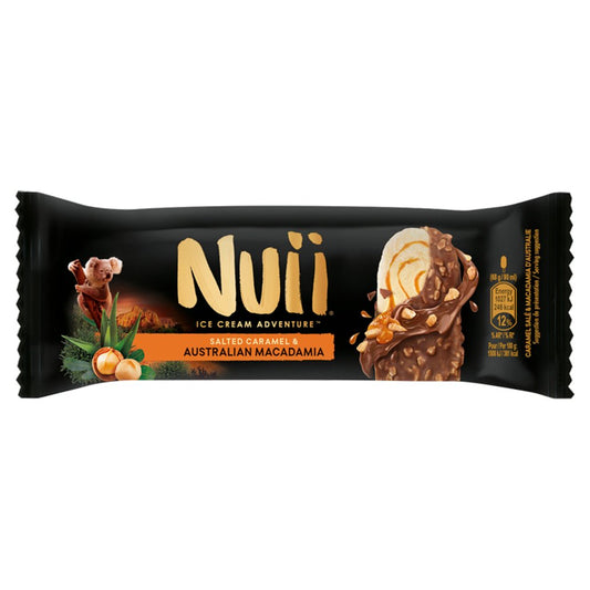 Nuii Salted Caramel & Australian Macadamia Ice Cream (90ml × 20 × 1)