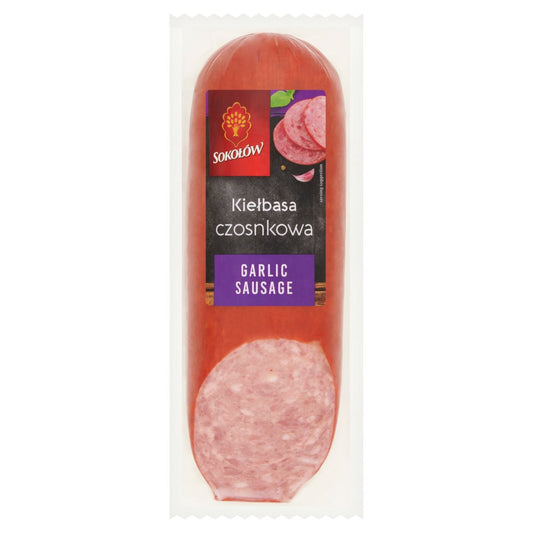 Soko?ów Best Selection Garlic Sausage (400g × 12)