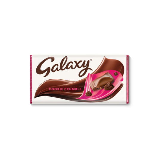 Galaxy Cookie Crumble & Milk Chocolate Block Bar (114g × 24 × 1)