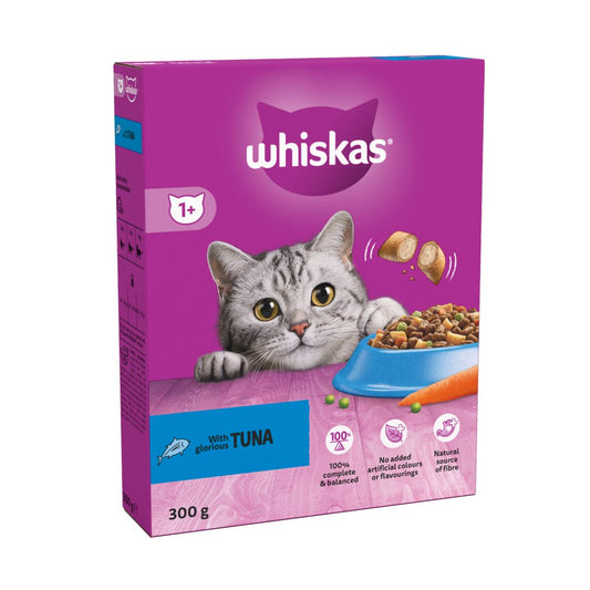 Whiskas 1+ Tuna Adult Dry Cat Food  (300g × 6 × 1)