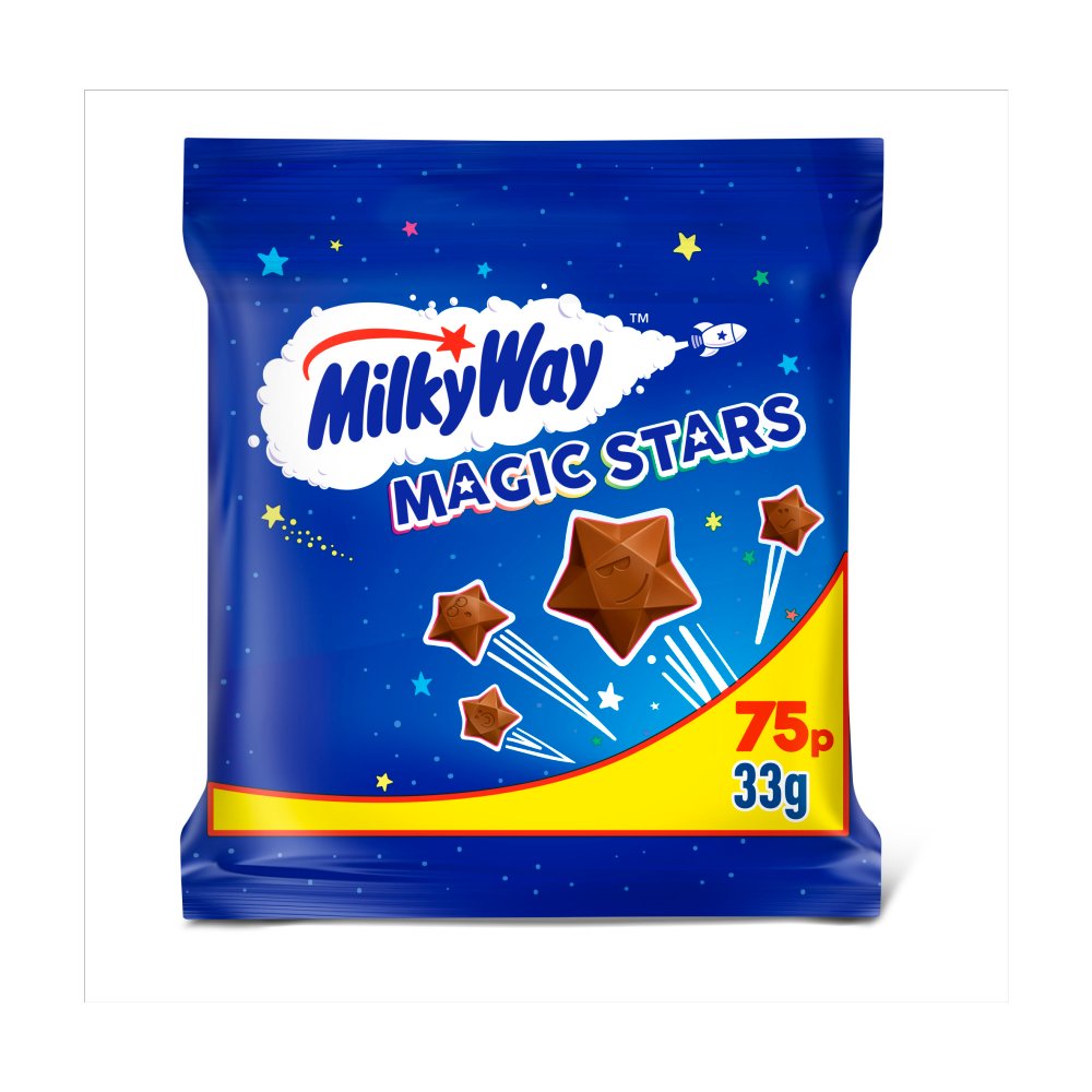 Milky Way Magic Stars Milk Chocolate Bag £0.75 PMP (33g × 36 × 1)