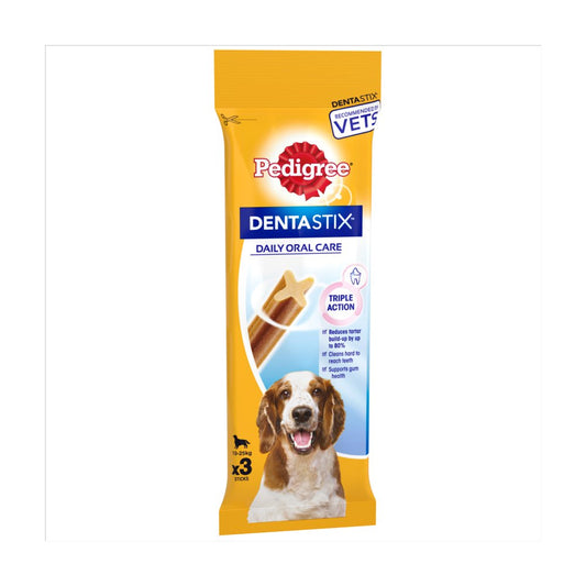 Pedigree Dentastix Daily Adult Medium Dog Treats  Dental Sticks (3stk × 18 × 1)