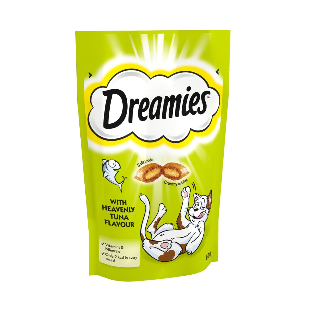 Dreamies Cat Treat Biscuits with Tuna Flavour (60g × 8 × 1)