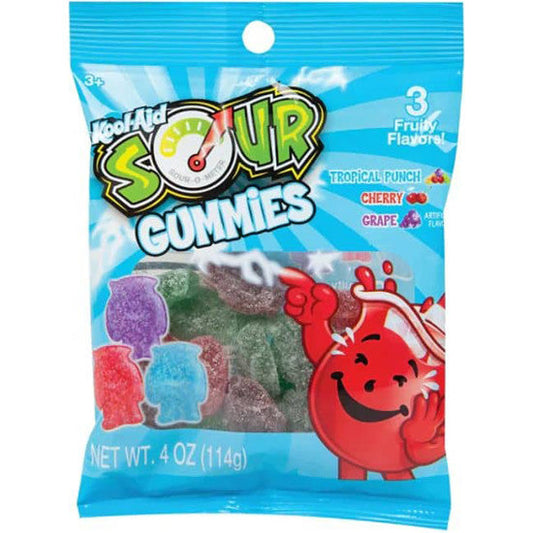 KOOL AID SOUR SANDED GUMMY PEG BAG