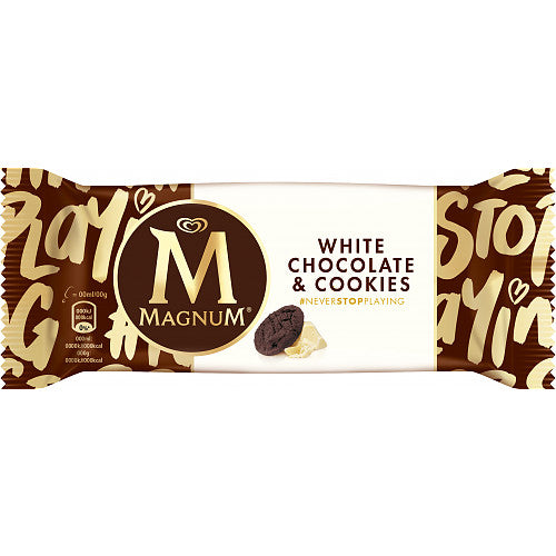 Magnum Ice Cream White Chocolate & Cookies (90ml × 20 × 1)