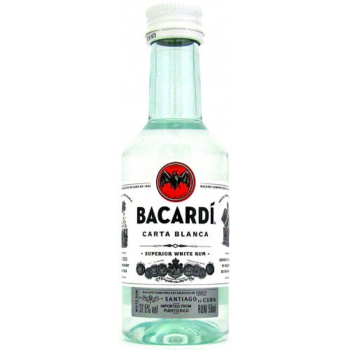 BACARDÍ Carta Blanca Superior White Rum, 5cl (5Cl × 10 × 6)