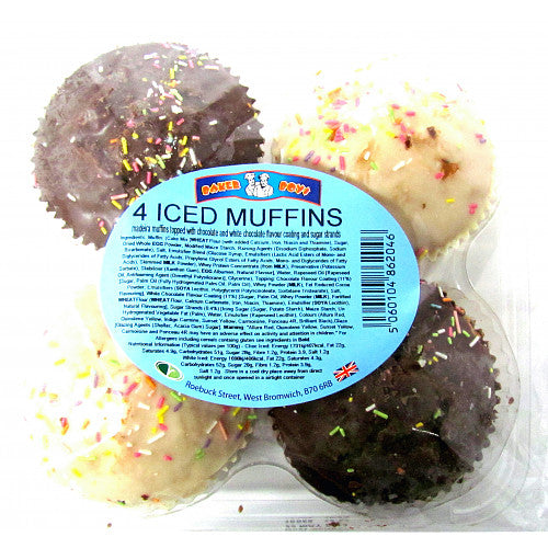 Baker Boys Iced Muffins (4pk × 1)