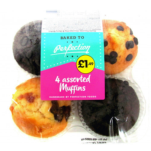 Assorted Muffins PM £1.49 (4pk × 12)