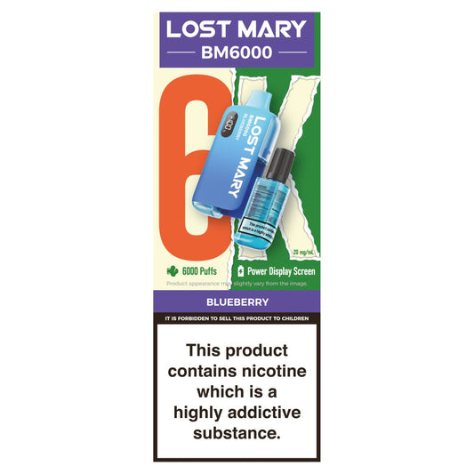 Lost Mary BM6000 Blueberry (12ml × 5 × 1)