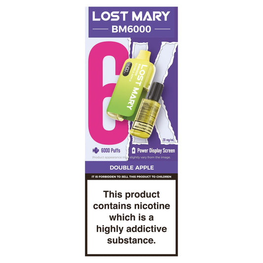 Lost Mary BM6000 Double Apple (12ml × 5 × 1)