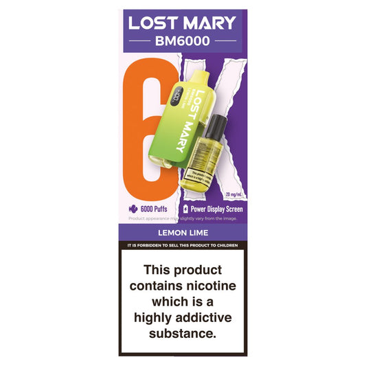 Lost Mary BM6000 Lemon Lime (12ml × 5 × 1)