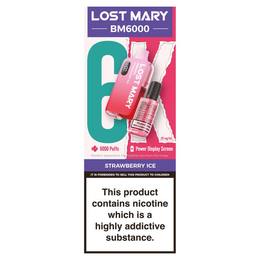 Lost Mary BM6000 Strawberry Ice (12ml × 5 × 1)