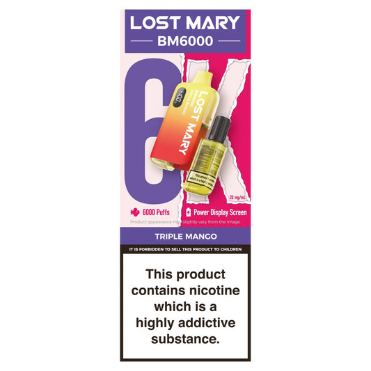 Lost Mary BM6000 Triple Mango (12ml × 5 × 1)