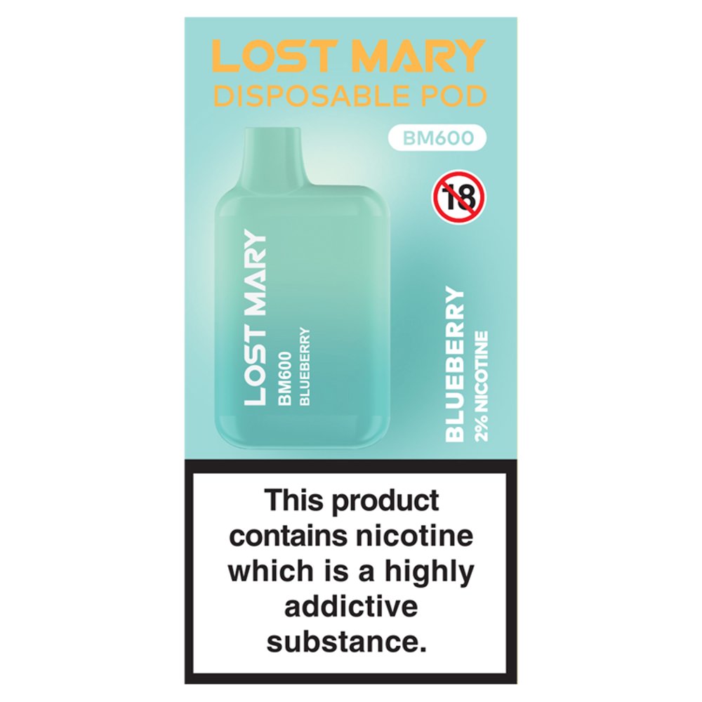 Lost Mary Disposable Pod BM600 Blueberry (2ml × 10 × 1)