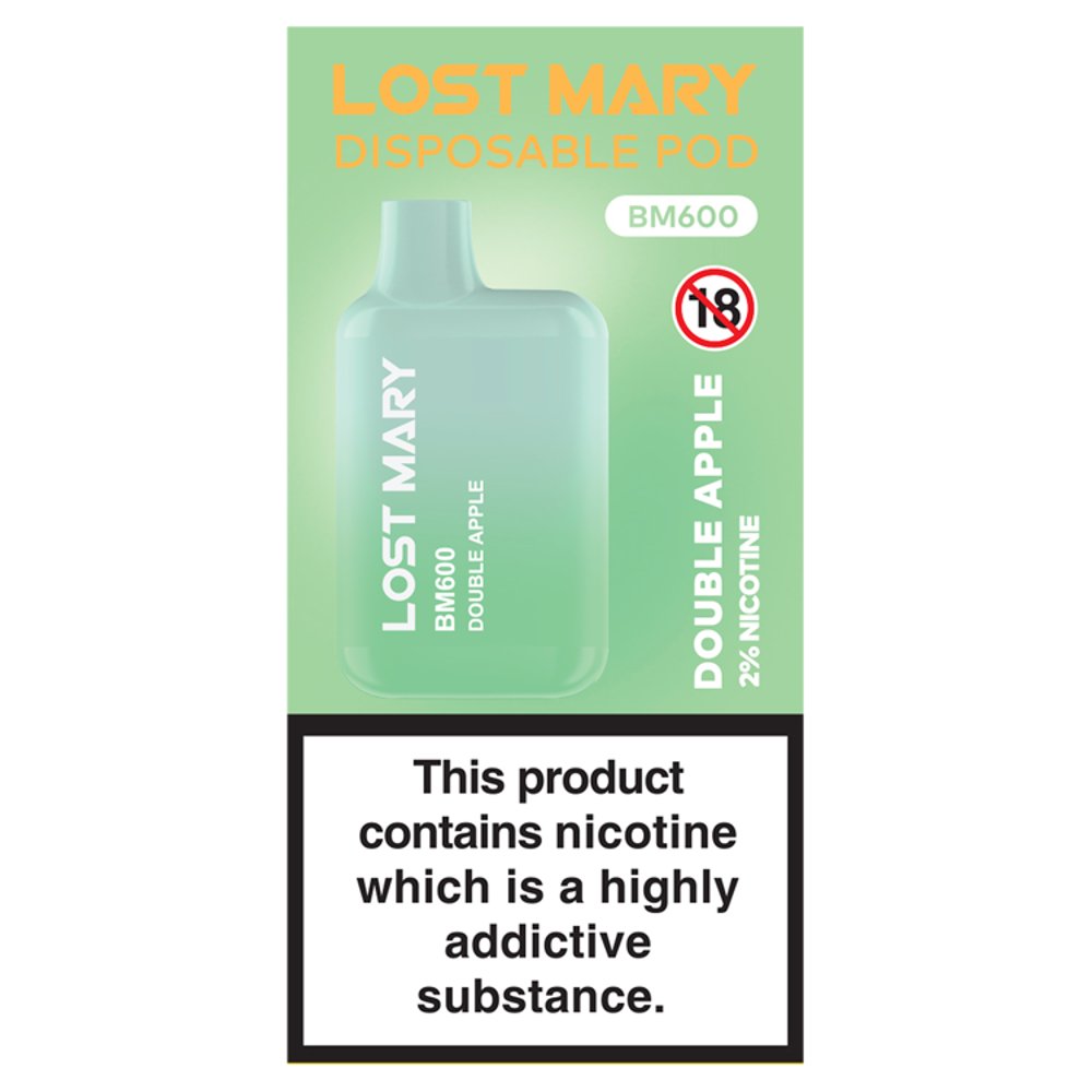 Lost Mary Disposable Pod BM600 Double Apple (2ml × 10 × 1)