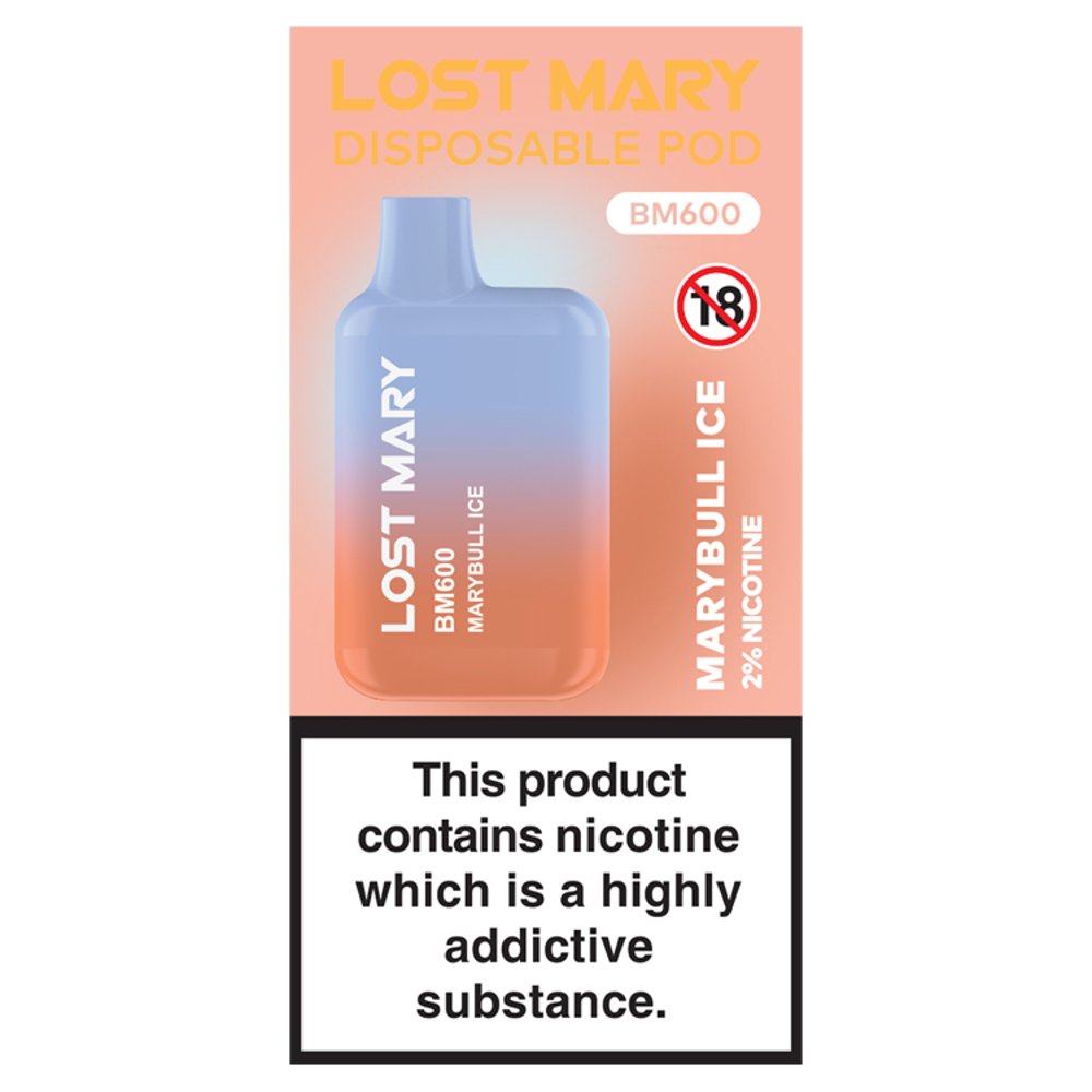 Lost Mary Disposable Pod BM600 Marybull Ice (2ml × 10 × 1)