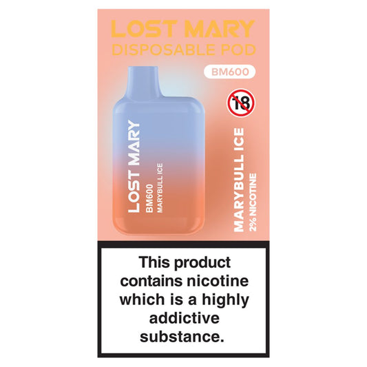 Lost Mary Disposable Pod BM600 Marybull Ice (2ml × 10 × 1)