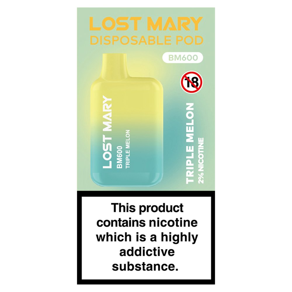 Lost Mary Disposable Pod BM600 Triple Melon (2ml × 10 × 1)