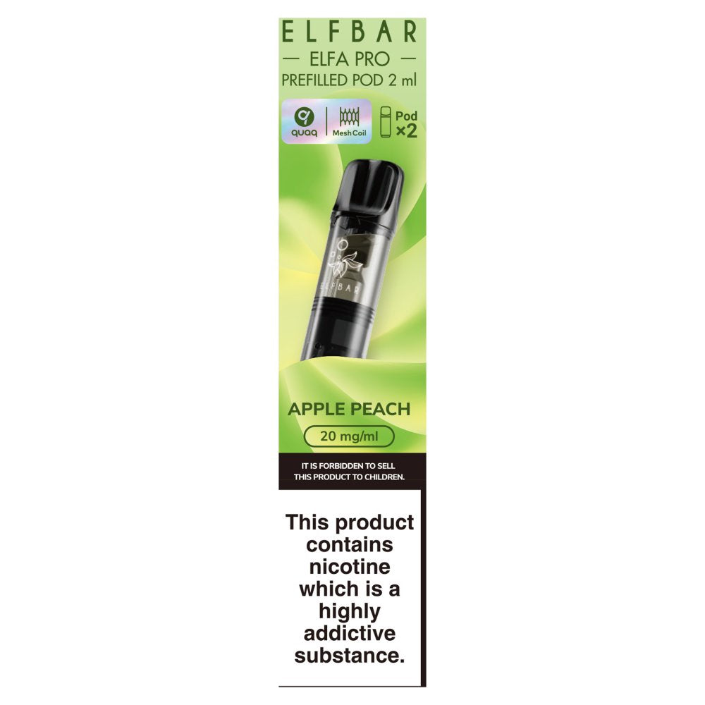 Elfbar 2 Elfa Pro Prefilled Pod Apple Peach (2s × 10 × 1)