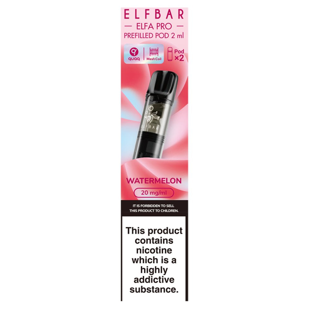 Elfbar Elfa Pro 2 Watermelon Prefilled Pod (2s × 10 × 1)