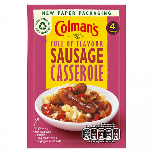 Colman's Recipe Mix Sausage Casserole (Sch × 16 × 1)