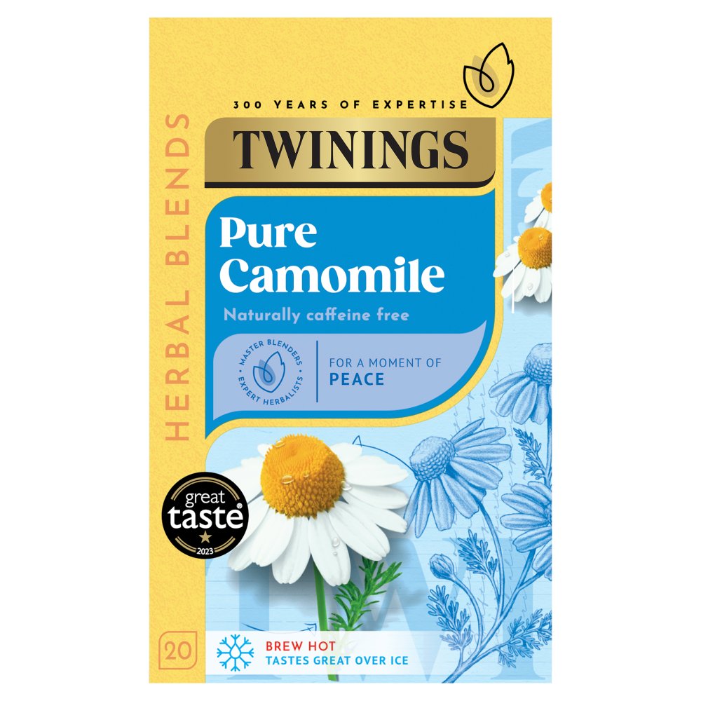 Twinings Pure Camomile 20 Tea Bags 30g (20s × 4 × 1)