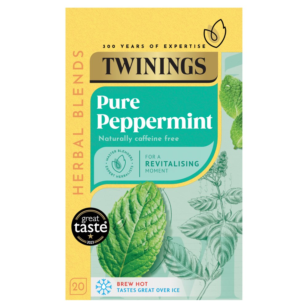 Twinings Pure Peppermint 20 Tea Bags 40g (20s × 4 × 1)