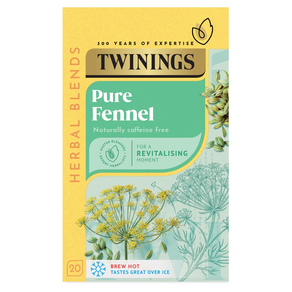 Twinings Pure Fennel 20 Tea Bags 40g (20s × 4 × 1)