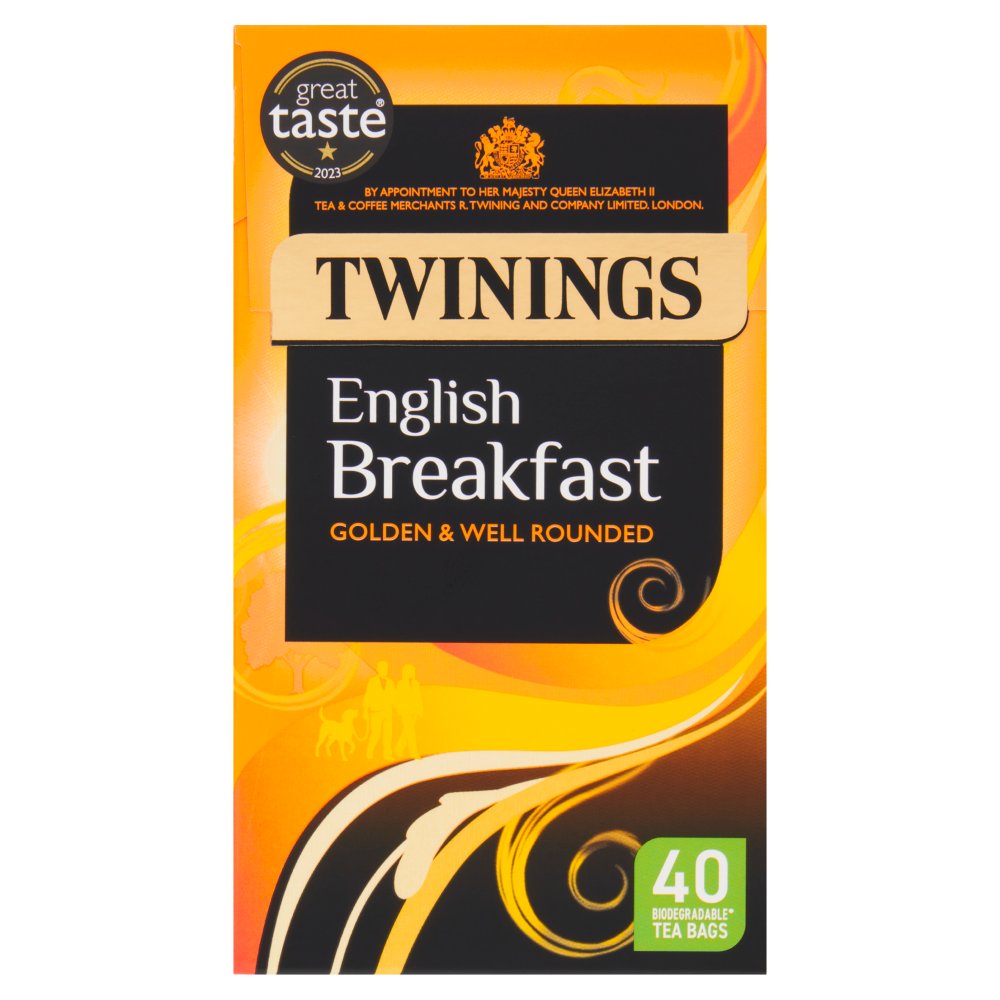 Twinings English Breakfast 40 Tea Bags 100g (40s × 4 × 1)