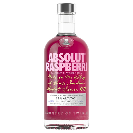 Absolut Raspberri Raspberry Flavoured Vodka 70cl (70Cl × 6)