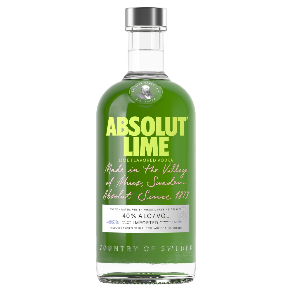 Absolut Lime Flavored Vodka 70cl (70Cl × 6)