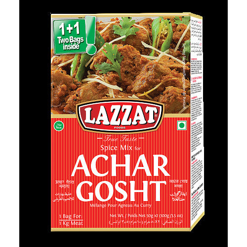 Lazzat Foods True Taste Spice Mix for Achar Gosht    (100g × 6 × 1)