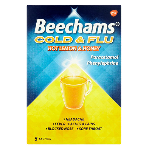 Beechams All in One Tablets, Cold and Flu Relief with Paracetamol, 16s (16s × 6 × 1)