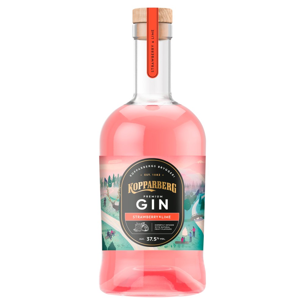 Kopparberg Gin Strawberry & Lime 70cl (70Cl × 6)