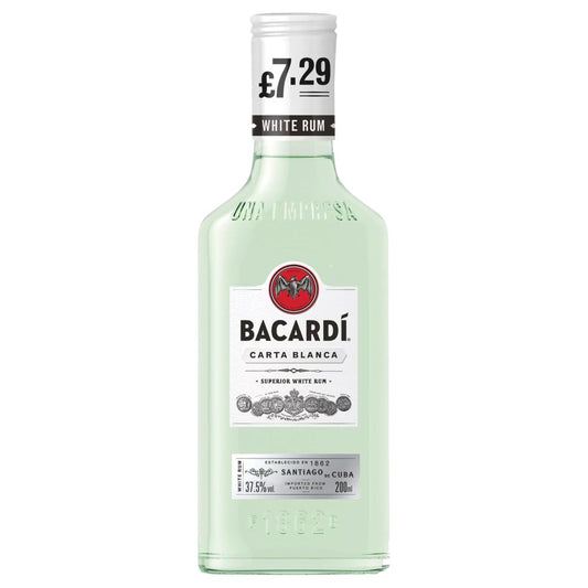 BACARDÍ Carta Blanca Superior White Rum, 20cl (20Cl × 1)