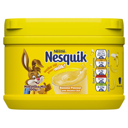 Nesquik Banana Flavour Milkshake Mix 300g (300g × 10 × 1)