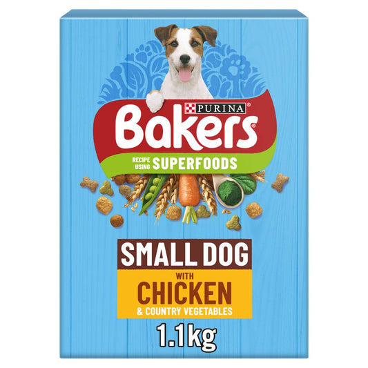 BAKERS Small Dog Chicken Dry Dog Food (1.1Kg × 1)