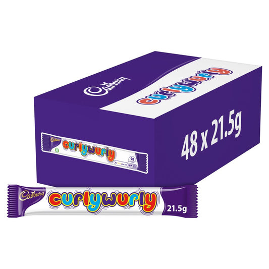 Cadbury Curly Wurly Chocolate Bar (21.5g × 48 × 1)