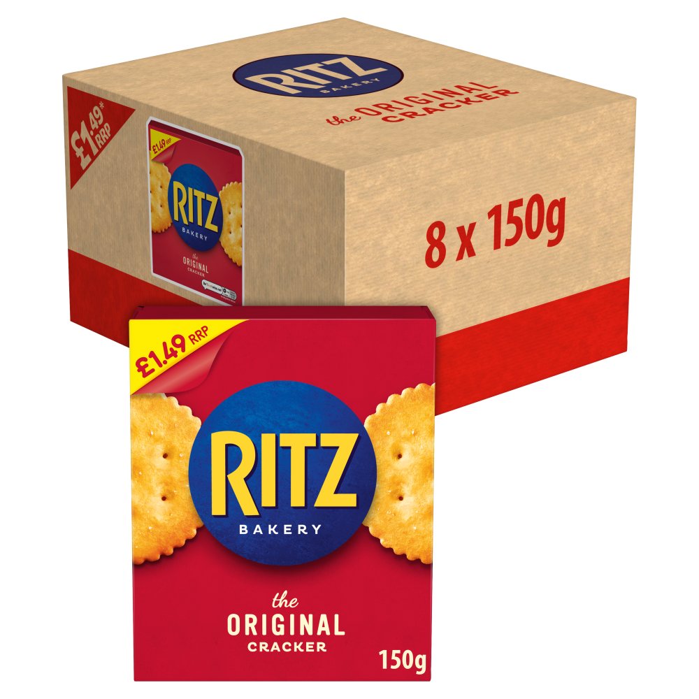 Ritz Bakery Original Cracker Box £1.49 PMP (150g × 8 × 1)