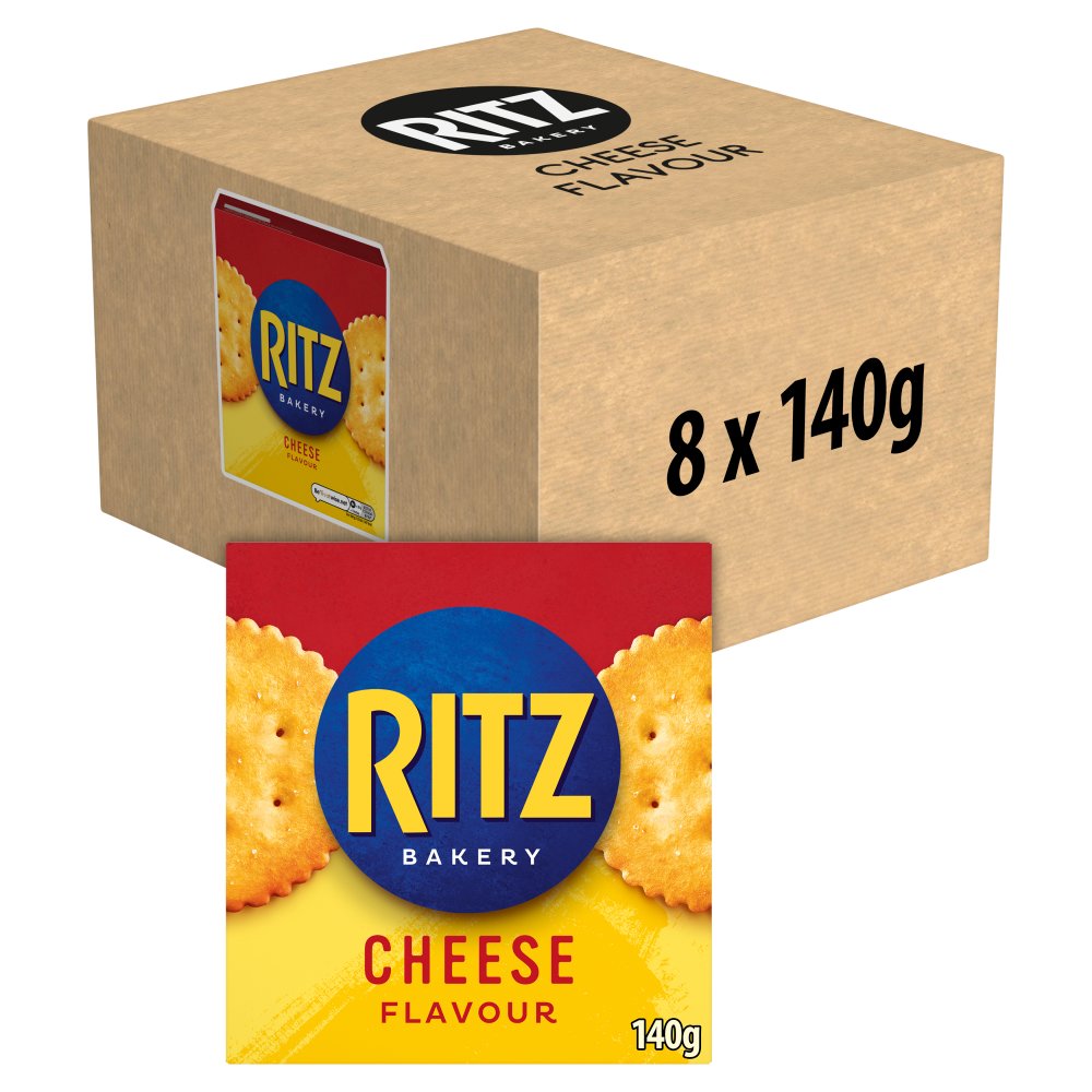 Ritz Bakery Cheese Flavour Cracker Box (140g × 8 × 1)