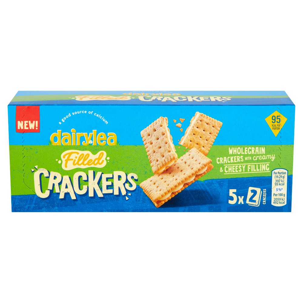 Dairylea Filled Crackers Cheesy Snack pack (96g × 12)