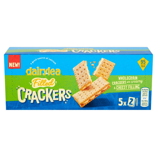 Dairylea Filled Crackers Cheesy Snack pack (96g × 12)