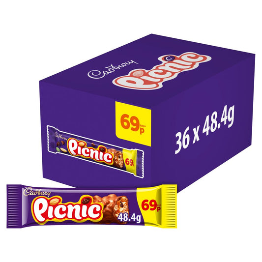 Cadbury Picnic Chocolate Bar 69p PMP (Std × 36 × 1)