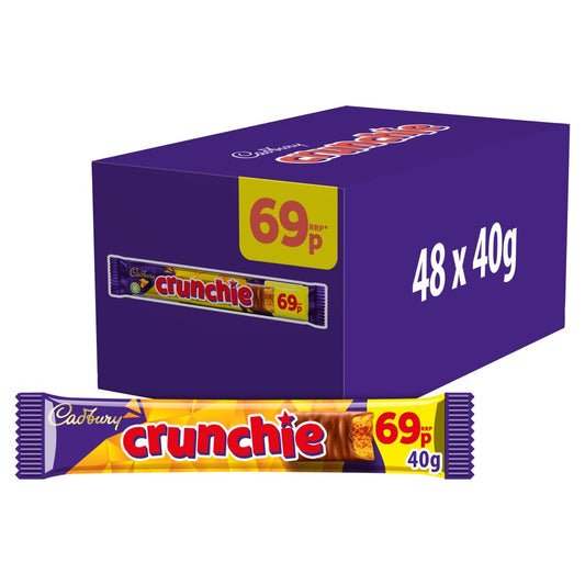 Cadbury Crunchie Chocolate Bar 69p PMP (Std × 48 × 1)