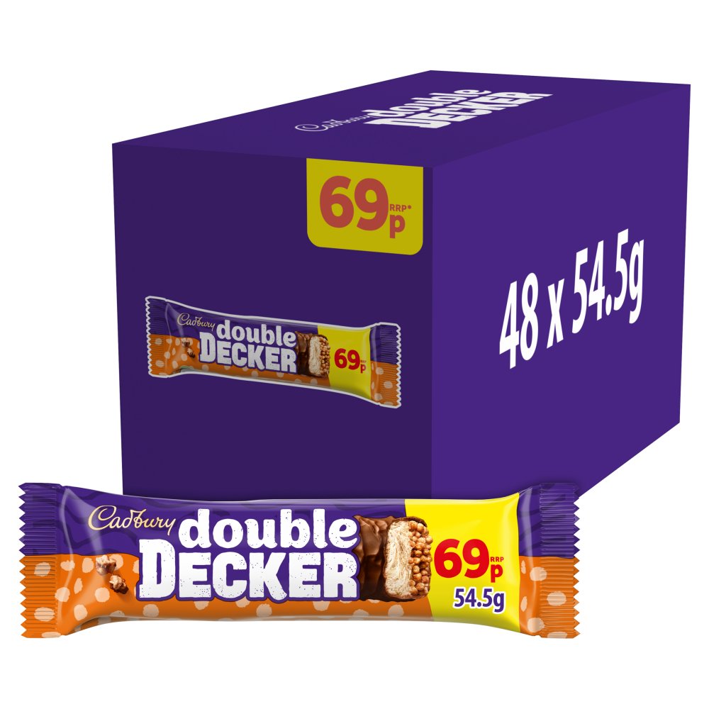 Cadbury Double Decker Chocolate Bar 69p PMP (Std × 48 × 1)