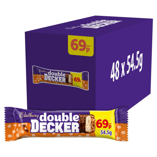 Cadbury Double Decker Chocolate Bar 69p PMP (Std × 48 × 1)