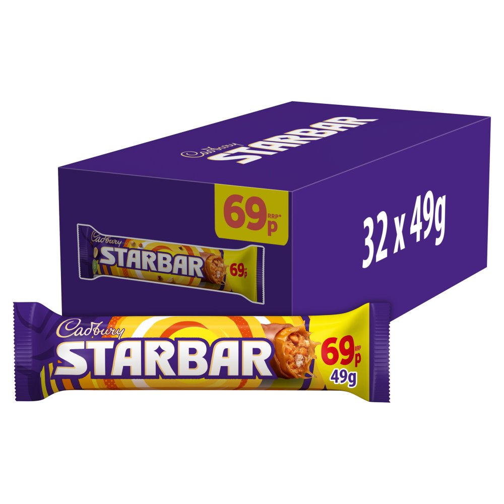 Cadbury Starbar Chocolate Bar 69p PMP (49g × 32 × 1)