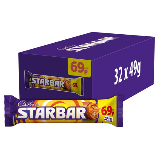 Cadbury Starbar Chocolate Bar 69p PMP (49g × 32 × 1)